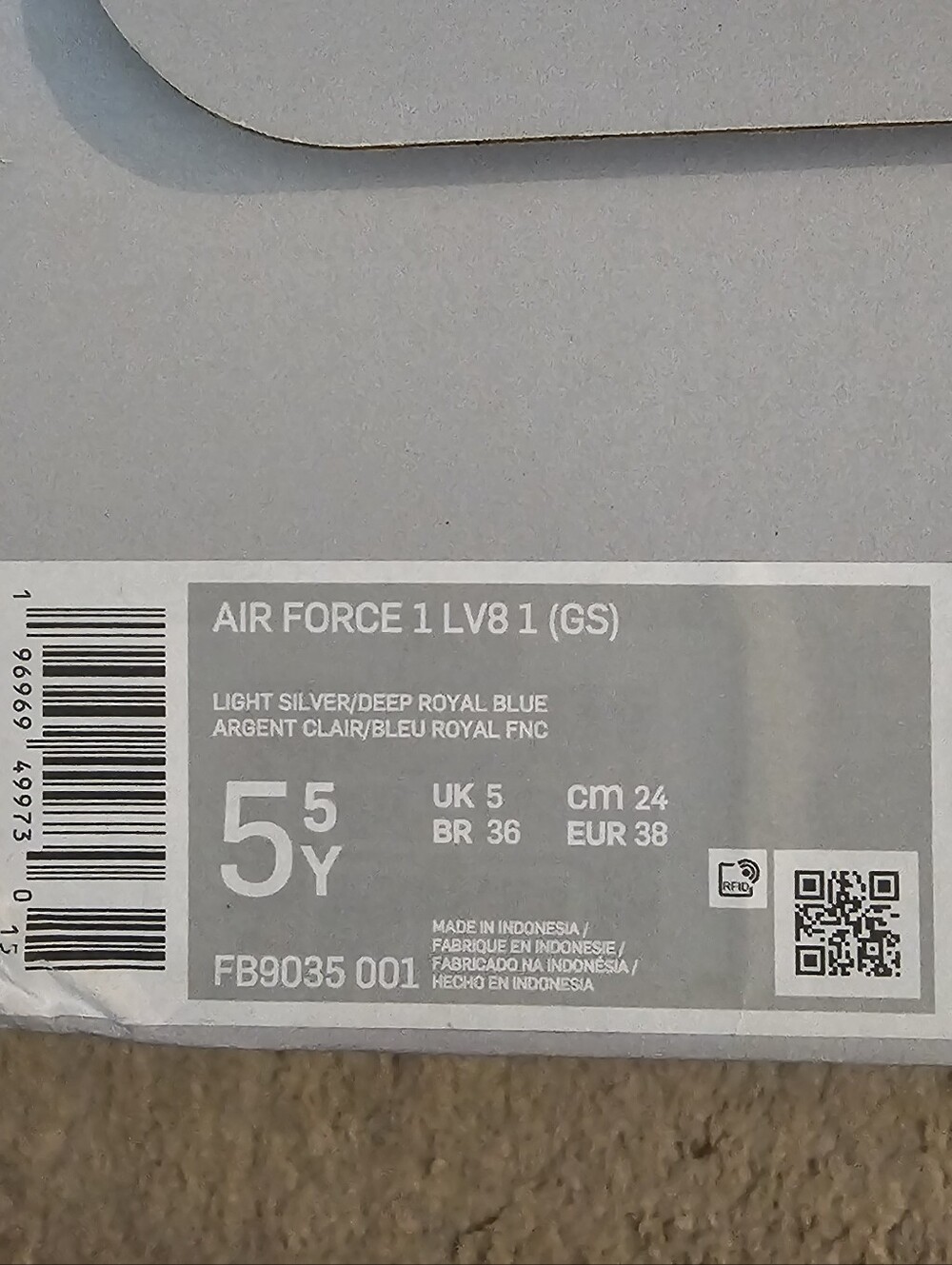 Air Force 1 LV8 1 (GS) - Picture 9 of 9